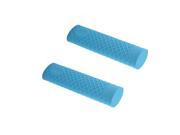 Heat Resistant Silicone Pot Pan Handle Grip Holder Sleeve Cover Blue 2pcs