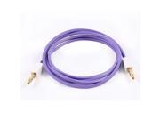 Unique Bargains Purple 3.5mm Male to 3.5mm Male Plug Adapter Square Audio Extension Cable 1M