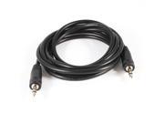 Unique Bargains 4.9 Feet 3.5mm M M Adapter Stereo Audio Aux Cable Cord Lead Black for Computer