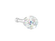 Colorful Crystal Head 3.5mm Ear Cap Dust Plug Stopper for Laptop