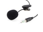 Unique Bargains Desktop PC 3.5mm Audio Plug Mic Microphone Black 4.9Ft Long Cord