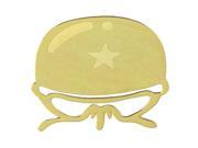 Unique Bargains Gold Palted Soldier Hat Design Sticker for Phone