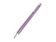 Unique Bargains Smartphone Plastic Black Ink Touch Stylus Ballpoint Pen Purple