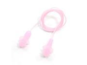 Unique Bargains Water Sports Silicone Swimming Ear Plugs 24 Wired Earplugs Pink