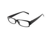 Lady Black Arms Full Rim Clear Lens Plain Plano Glasses Eyeglass