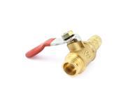 Unique Bargains 1 4BSP Male Thread to Hose Tail Connector Gas Flow Ball Valve