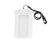 Self Seal Detachable Closure White Clear Waterproof Bag Cover for iPhone 5