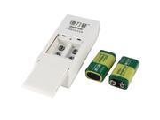 US Plug AC 100 240V LED Indicator Charger White 2 Pcs 9V Ni Mh Battery