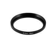 Digital Camera Lens Step Up Filter 43.5mm 46mm Black Metal Ring Adapter