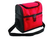 KC Caps® Deluxe Insulated Lunch Cooler Bag with Dual Compartment Zipper Closure Adjustable Strap