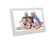10.1in inch TFT LCD Digital Photo Movies Frame MP4 Player Alarm Clock white US plug