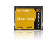 Goldendisk CFAST 2.0 Memory 64GB 3400X 510MB S Read Professional Solid State Disk Factory Bulk Price High performance NAND MLC Flash