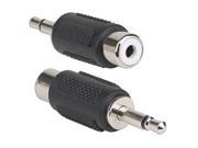 3.5 mm Male to RCA Female M F CCTV Audio Jack Adapter