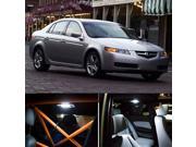7 Pieces Acura TL Interior Package LED Lights Kit 6000K SMD WHITE 2004 2008