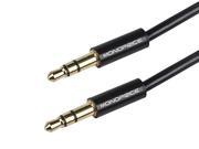 Monoprice 109565 Coiled 6 Feet 3.5mm Male to 3.5mm Male Stereo Audio Cable Black