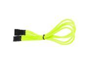 4 Pin Fan Male to Female Single Cable Cord Premium Sleeved Braided Adapter