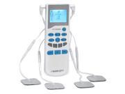 MeasuPro TENS Ultra Quiet Electronic Pulse Massager w 2 Outputs 3 Stim Modes