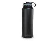 Brewberry Insulated Wide Mouth Stainless Steel Sports Water Bottle BPA Free 40oz