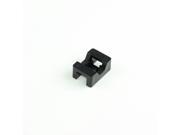 Screw In Saddle UV Black Cable Tie Mounts for 120 lb. Ties pack of 50