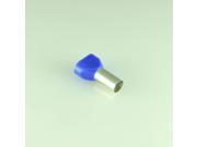 6 Ga. Two Wire Blue Insulated Ferrules 0.47 Pin Lg. pack of 50