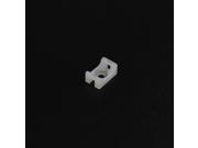 Screw In Saddle White Cable Tie Mounts for 18 lb. Ties pack of 50