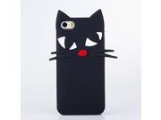 Funny Cartoon Cat Fall Proof Silicone Soft Shell for iPhone 5 5S Assorted Colors