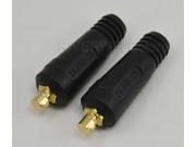 TIG Welding Cable Panel Connector plug DKJ10 25 200Amp Dinse Quick Fitting 2PK