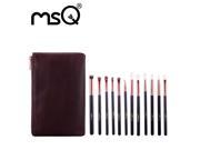 MSQ 12pcs Makeup Brushes Set Rose Gold Soft Animal or Synthetic Hair For Beauty