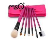 MSQ Brand Professional 7pcs High Quality Goat Hair Makeup Brushes Set Cosmetics Tool For Fashion Beauty