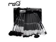 MSQ 25pcs Makeup Brushes Set High Quality Synthetic Make Up Brushes For Beauty With a Delicate PU Leather Case