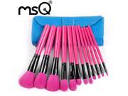 MSQ Brand Professional 12Pcs High Quality Synthetic Hair Makeup Brush Sets With PU Case For Fashion Beauty Retail