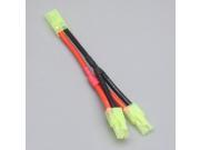 mini Tamiya Parallel Dual Battery Y Splitter Connector Cable Wire Harness RC