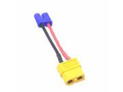 EC2 Male to XT60 Female Connector Adapter 5CM 18awg Wire Turnigy Zippy