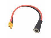 DC Power Cord 5.5x2.1mm female barrel socket to XT30 jack adapter 14AWG 6 wire
