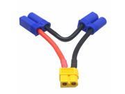 XT60 Female to 2x EC5 Male Series harness adapter 12AWG 2 wire RC lipo battery