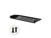 NavePoint Cantilever Server Shelf Vented Shelves Rack Mount 19 1U Black 8 210mm deep