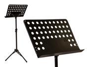 NavePoint Heavy Duty Professional Folding Orchestra Band Conductor Music Stand Black
