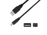 NavePoint USB 2.0 Type A Male to 4 Pin Mini Male Cable 15 Ft Black