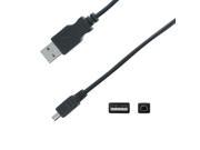 NavePoint USB 2.0 Type A Male to 4 Pin Mini B Male Cable 15 Ft Black