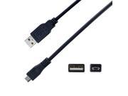 NavePoint USB 2.0 Type A Male to Micro Type B Male Cable 6 Ft Black