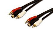 NavePoint 4 Pin S Video Min Din 2 RCA Cable 12 Ft