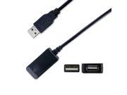 NavePoint USB 2.0 Active Repeater Male to Female Extension Cable 50 Ft Black