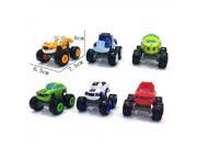 Pack of 6 Blaze and the Monster Machines Toys Trucks Set