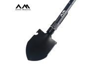 Arctic Monsoon Camping Folding Shovel 5 in 1 High Quality Synthetic Steel Mini Shovel with Pickax Compass Bottle Opener and Carry Pouch