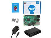 SainSmart Raspberry Pi 3 Starter Kit [Advance] Edition Black Case Heatsink UL Power Supply
