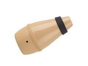 BQLZR 136mm Professional PVC Straight Practice Mute Cup Silencer Wood Color