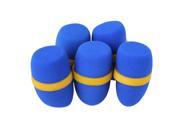 BQLZR 5 Pieces 35mm Wireless Handheld Microphone Foam Cover Microphone Protector Blue