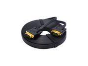 VGA Cable DTECH 33 Feet Ultra Flat Slim VGA SVGA Monitor Cable VGA to VGA Male to Male Cord in Black