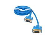 VGA Cable DTECH 6 Feet Ultra Flat Slim VGA SVGA Monitor Cable VGA to VGA Male to Male Cord in Blue