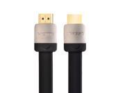 HDMI Flat Cable with metal head Male to Male 1.4V 3D 1080P cabo HDMI for PC HDTV PS3 Xbox apple tv